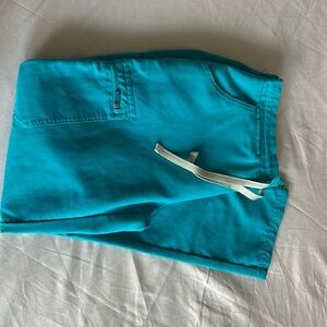 Figs Small Petite Teal Pants